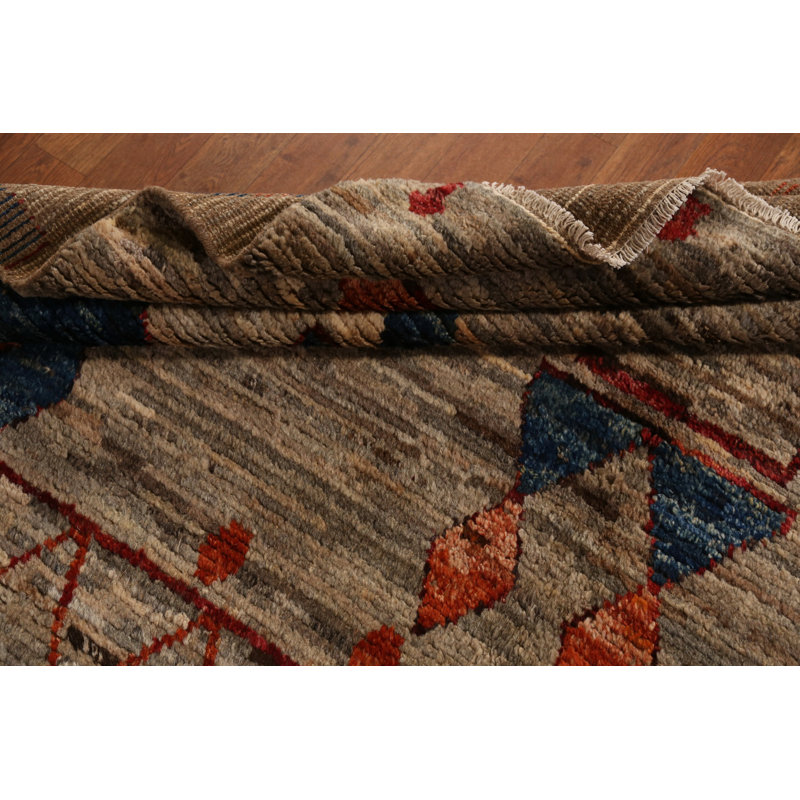 Tapis à motif géométrique oriental marocain 7 x 10
