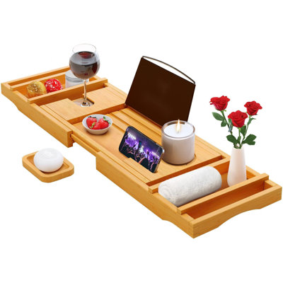 Mackenze Bamboo Bath Caddy