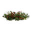 Indoor/Outdoor Blue Ridge Window Swag with Battery-Operated Dual-Function Lights