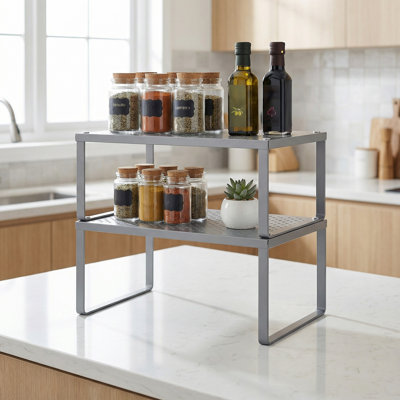 Stackable Cabinet Organizer Shelf