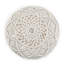 Pouf rond 18 po en macramé de coton naturel tissé à la main