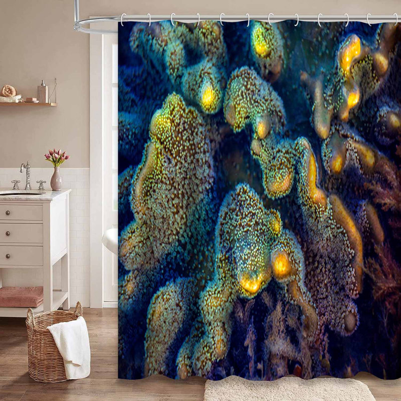 Rideau de douche Elephant Coral, L 72 po x l 72 po