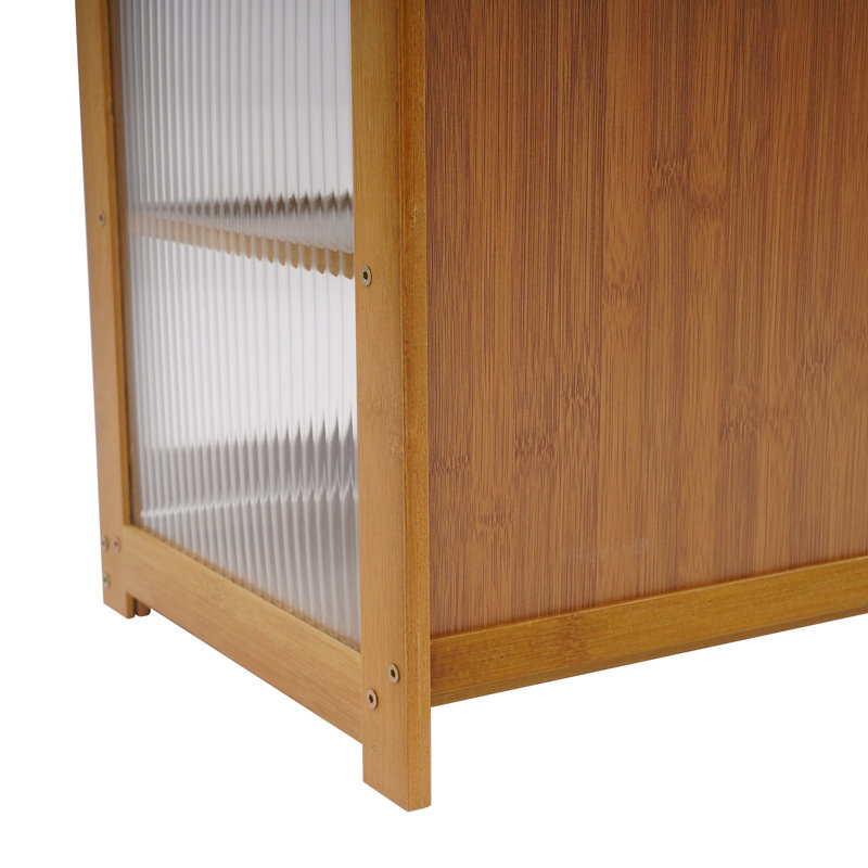 4 Pairs Entryway Shoe Storage Bench, Brown