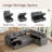 Niyona U Shaped Sleeper Sectional Modular Sofa Bed With Storage Chaise-97649223