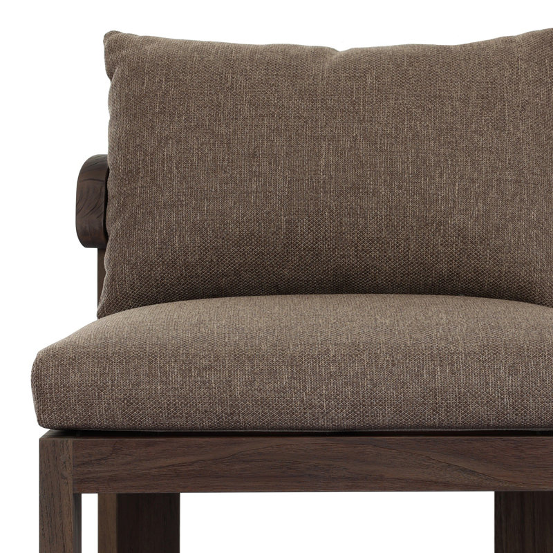 Jackson Outdoor Teak Dining Side Chair, Ellor Brown