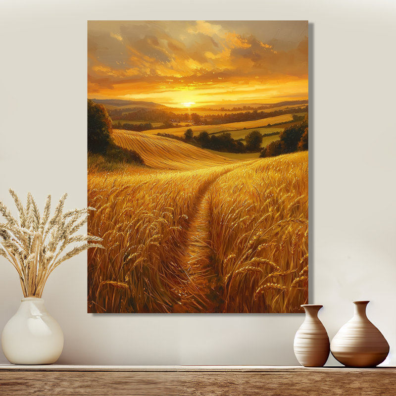Hindsboro - paysages, impressions sur toile, H 32 po x l 16 po, Toile tendue, Ne s’applique pas