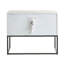 River Rock Metal Base Nightstand-1151232060