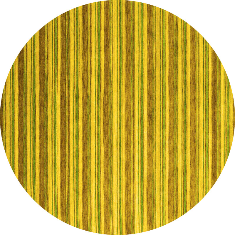 Harmann Performance Striped Indoor Rug, Round 6'