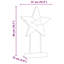 vidaXL Christmas Star Brown Solid Teak Wood-121073141