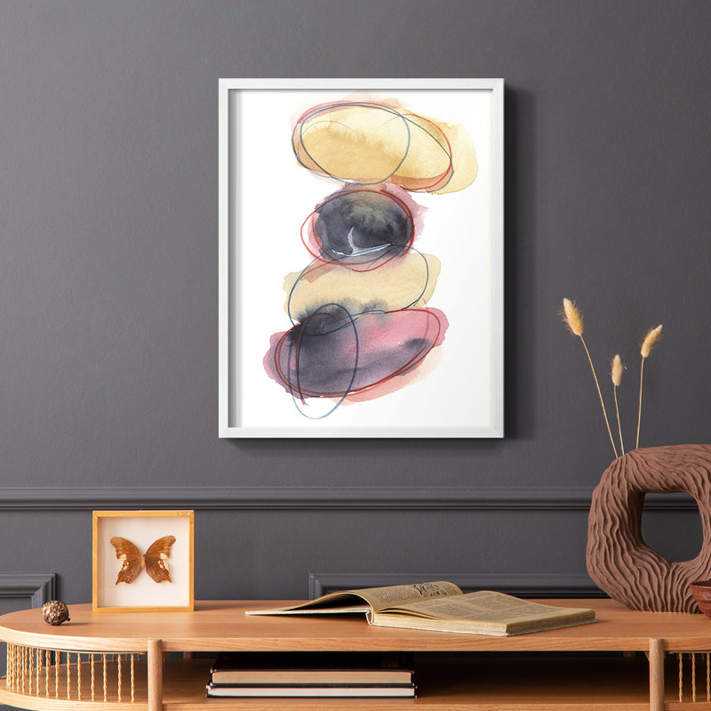 «Balancing Act II», reproduction encadrée - bois massif, Blanc, H 20 po x l 16 po