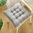 Chair Cushions For Indoor/dining/kitchen Chairs  Seat Cushions  Tufted Chair Cushions With Ties-2138007525