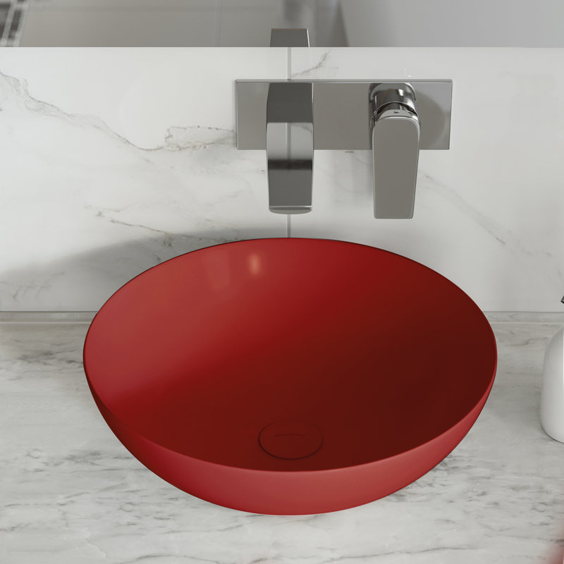 Classe 16 Ceramic Sink, Red