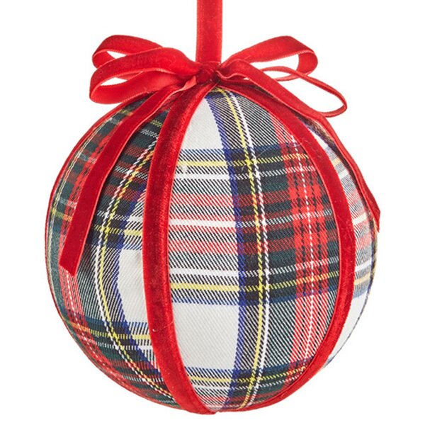 The Holiday Aisle® Fabric Ball Ornament | Wayfair