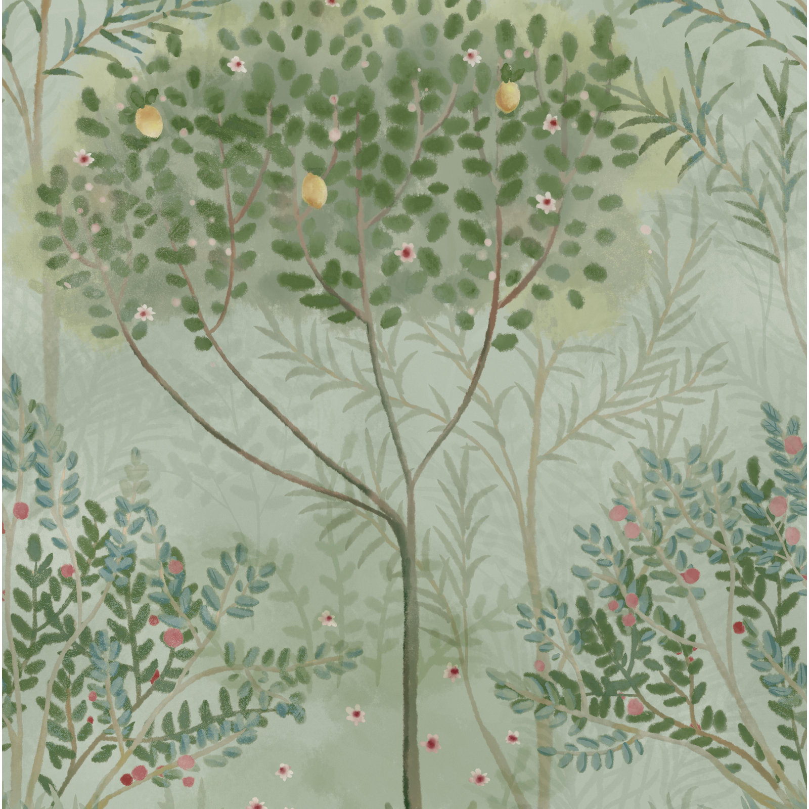 Astin Wallpaper Double Roll, Green