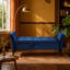 Banc de lit 51,5 po avec velours bleu marine-134003196-134003200