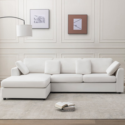 Wauseon 2 - Piece 108.7" Upholstered L Shape Sofa with Convertible Chaise