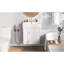 Meuble-lavabo de salle de bain moderne - 21,6 po, lavabo en céramique, rangement à gauche, super armoire d'apparence blanche 21,6 po, fermeture en douceur-1728867733