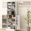 Armoire de rangement 66,5 po, garde-manger avec 8 tablettes de porte et tablettes réglables blanches pour la salle à manger