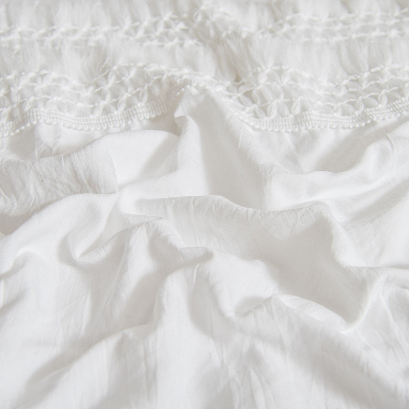 White Tassel Pillowcases Boho Pillow Case Cover Standard Queen Size Pillow Cases 100% Washed Microfiber White Pillowcases Set of 2