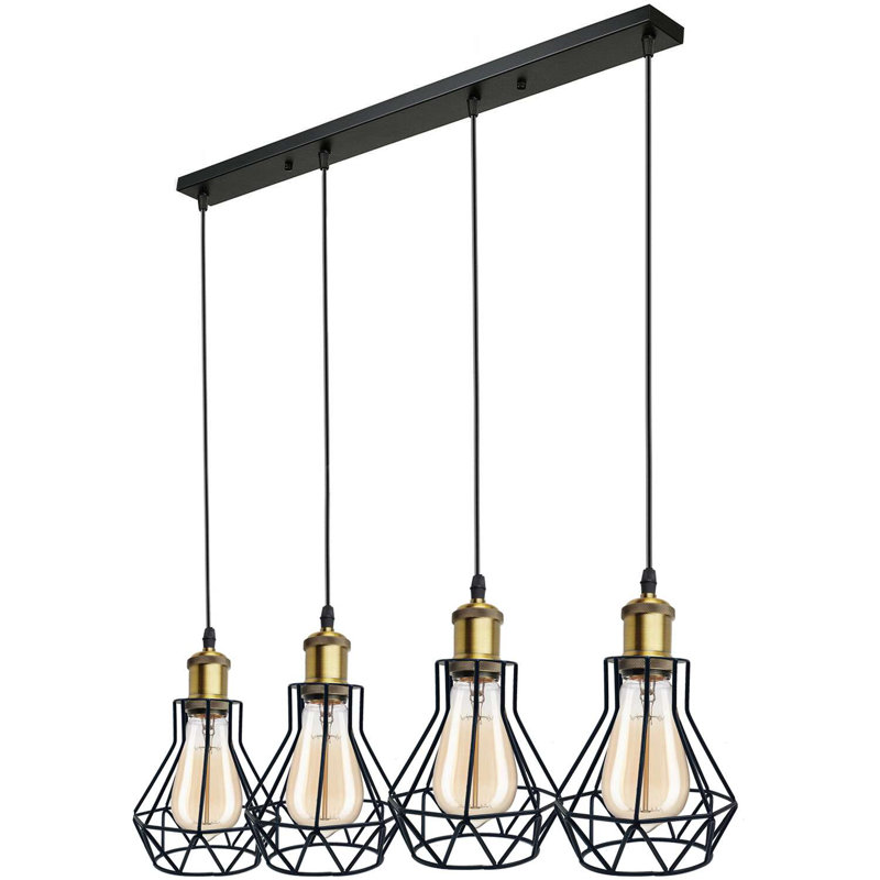 Amarria 4 - Light Black Caged Pendant