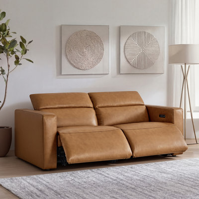 83'' Wide Wall-hugger Upholstered Power Reclining Sofa