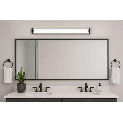 Sinclair - lumière de meuble-lavabo à DEL 36 po - noir