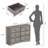 47.24'' W 6 - Drawer Dresser