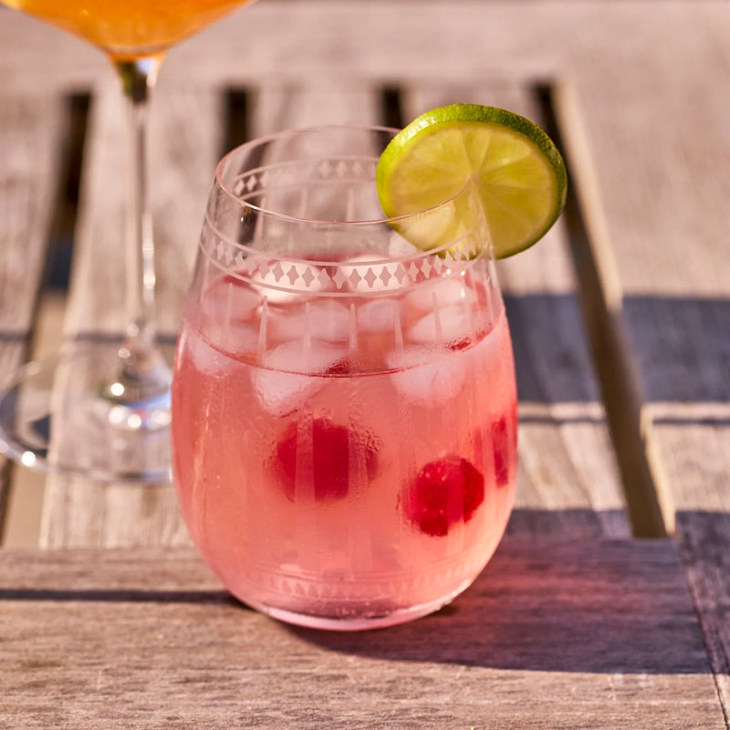 Marrakech Crystal Stemless Wine Glass