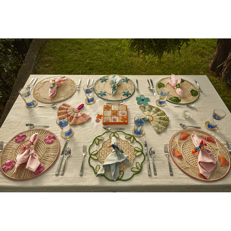 3D Placemat - Set of 2, Leaves