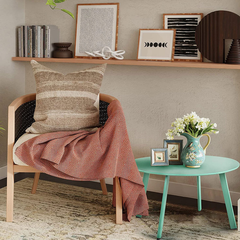Four Leg Coffee Table, Mint Green