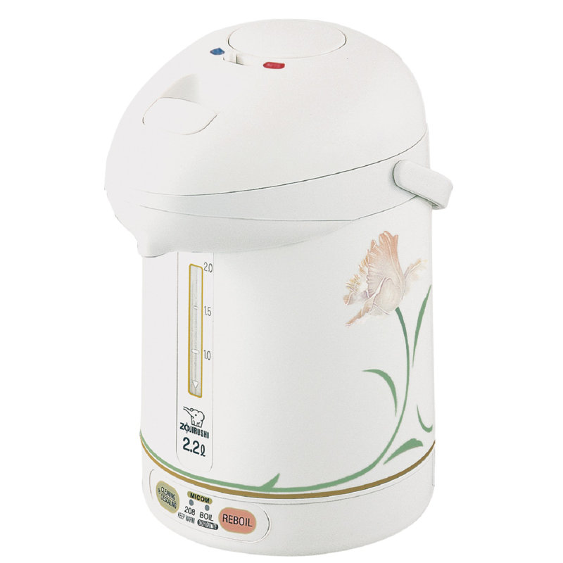 Zojirushi Micom 2.31 qt Electric Tea Kettle, White Ballerina