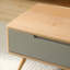 Table basse en hêtre massif avec 4 tiroirs