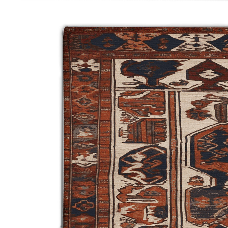 Tapis turc intérieur et extérieur noir, Rectangulaire 2 pi x 3 pi