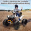 24V 2 places Kids Ride On ATV, quad électrique à 4 roues avec deux moteurs de 550 W, pile 7 Ah, télécommande-119078904