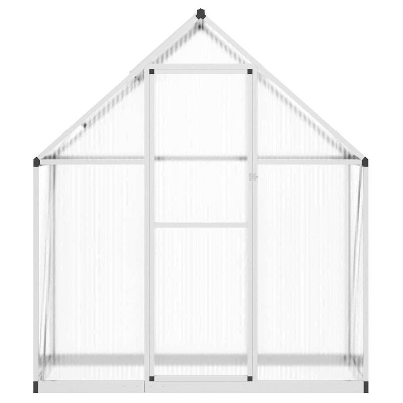 Ceferina 5.5 Ft W x 2 Ft D Greenhouse, 195cm H x 169cm W x 58cm D, Silver