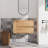 Wall Mounted 30" Bathroom Vanity With Soft Close Drawer, Imitative Oak Impression Vanity, Exactness