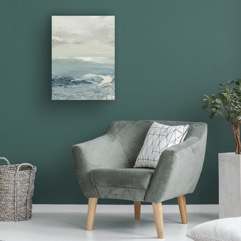«Waves II» par Julia Purinton - peinture sur toile tendue, H 24 po x l 18 po x P 2 po
