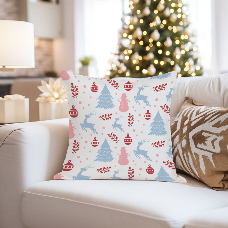 Holiday Christmas Tree Pattern III Modern, 16"H x 16"W