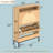 Rattan Shoe Cabinet, Shoe Storage Cabinet With 2 Flip Drawers, Hidden Shoe Storage(Natural)-1071036310