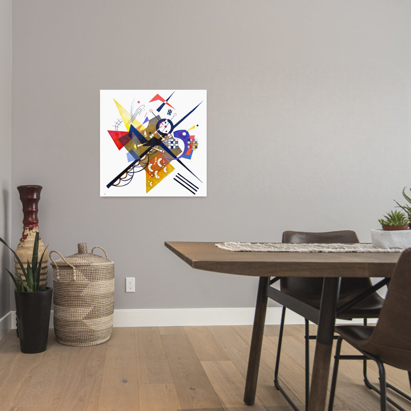 «On White II», art contemporain abstrait, H 24 po x l 24 po