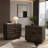 Solid Wood Nightstand With 2 Drawers, Handle-Free Bedside Table Set Of 2-1237890764-1237890802