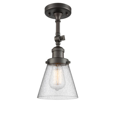 Agustine Glass Semi Flush Mount