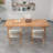 Brown Rectangular Solid Wood desk-109670593