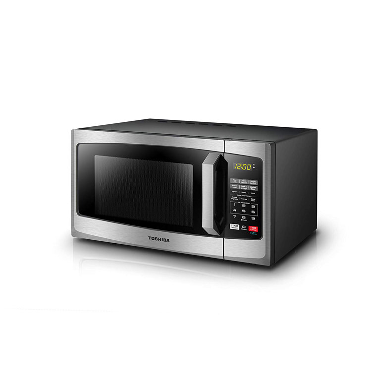 Toshiba 1.5-cu ft 1000-Watt Air Fry Countertop Microwave (Black Stainless  Steel) in the Countertop Microwaves department at