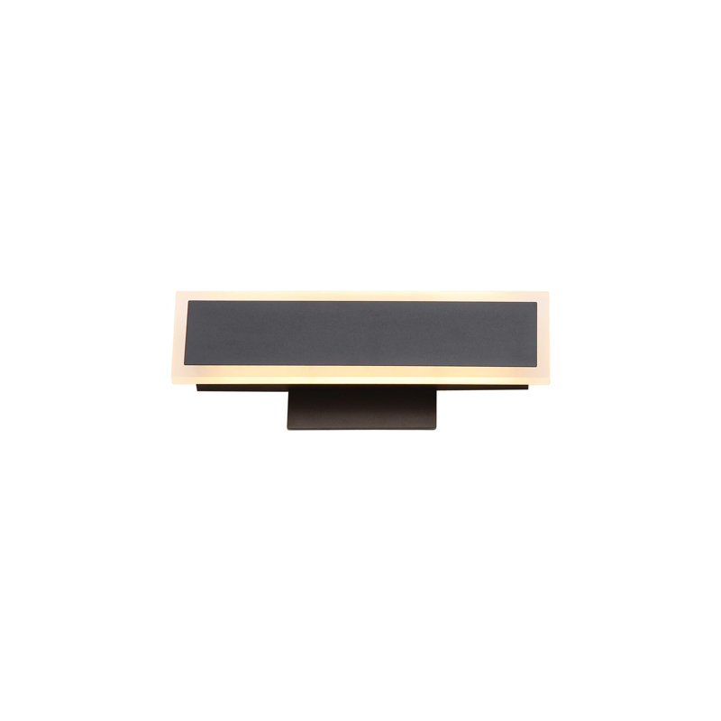 Applique murale à DEL Obsidian - extérieur - noir sable, H 11,75 po x l 1,88 po x P 4,75 po