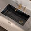 Whitehaus Collection Undermount Single Bowl Fireclay Kitchen Sink with Stainless Steel Grid-734366165-734804478