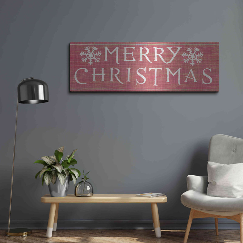 «Christmas Affinity III Red» par James Wiens, H 16 po x l 48 po