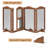 Clarica Wood Free Standing Pet Gate With Door-1153171085