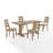 Heymann Trestle Dining Set with Solid Wood Chairs-805197703-711096408