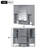 Wall Mounted Bathroom Cabinet with Mirror-415029578